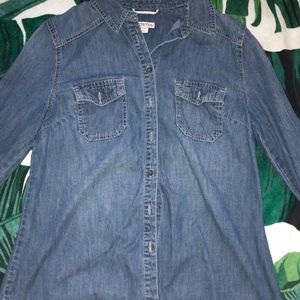 Denim button up